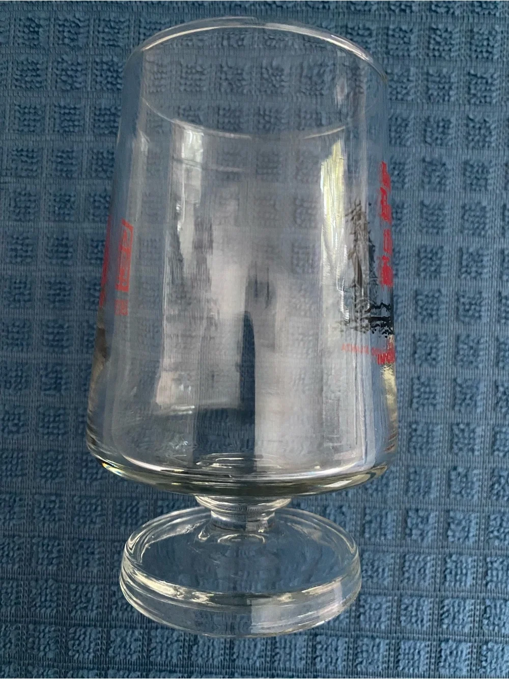 Vintage 1979 Dante’s Down the Hatch Atlanta 12 Oz Footed Drink Glass Goblet